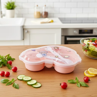 Boîte Bento en Plastique en Gros pour Fabricants, Contenant Alimentaire Portable Scellable avec Fourchette et Cuillère