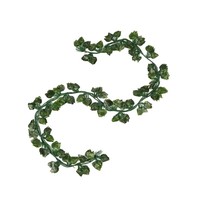 Guirlande de fleurs artificielles en soie, toucher réel, décoration de mariage, lierre, feuille de patate douce, feuillage persistant pour extérieur