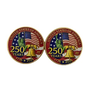 Moneda Conmemorativa <span class=keywords><strong>de</strong></span> Metal Personalizada con el Nuevo Desafío 2026 para 250 Colecciones Americanas, Moneda <span class=keywords><strong>de</strong></span> <span class=keywords><strong>Oro</strong></span> <span class=keywords><strong>de</strong></span> Metal para Regalo <span class=keywords><strong>de</strong></span> Año Nuevo - Product Image 1
