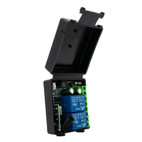 DC 12V 24V AC 220V RF433 Télécommande Commutateur Relais 2 Canaux Multifonction Récepteur Module Garage Rideau Moteur Lumière Contrôle