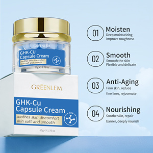 Crème hydratante pour le visage au peptide de cuivre GREENLEM - Crème de nuit <span class=keywords><strong>anti</strong></span>-âge <span class=keywords><strong>anti</strong></span>-rides avec <span class=keywords><strong>acide</strong></span> <span class=keywords><strong>hyaluronique</strong></span> - Product Image 4
