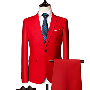 IStapromo Gifts – Nouvel ensemble décontracté pour homme, style britannique, veste de costume unie, ensemble deux pièces tendance pour jeunes hommes - Product Image 5