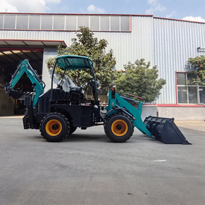 Haute qualité 4x4 Mini <span class=keywords><strong>tracteur</strong></span> chargeuse-pelleteuse chargeur frontal machines agricoles avec livraison gratuite composants de base moteur - Product Image 4