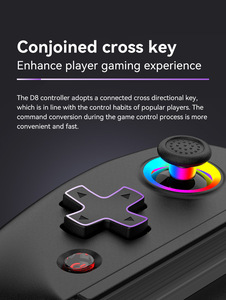 Mango de estiramiento D8 Hall Ttrigger para iOS/<span class=keywords><strong>Android</strong></span>/PS3/PS4/Switch/PC controlador inalámbrico con luz RGB - Product Image 6