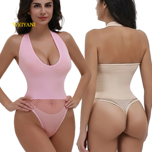 Da donna senza maniche profondo scollo <span class=keywords><strong>a</strong></span> V con corsetto <span class=keywords><strong>a</strong></span> canotta Slim Fit estivo senza schienale <span class=keywords><strong>body</strong></span> bodystocking <span class=keywords><strong>a</strong></span> <span class=keywords><strong>rete</strong></span> - Product Image 1
