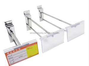 Supermarket Metal Slatwall Display Pegboard Hooks Best Price for Perforated Back - Product Image 2