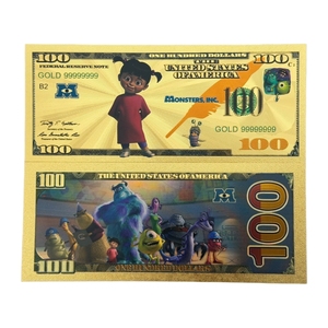2026 4 soorten Amerikaanse monsters bankbiljetten anime bankbiljetten in 24K verguld goud voor cadeaus - Product Image 4