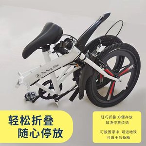 Folding <b>Bike</b> 20 Inch Magnesium Alloy <b>Frame</b> Rigid Fork Standard Type - Product Image 3