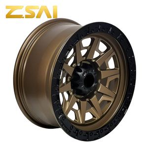 Rines Forjados para Camioneta 22x12 24x14, Diseño Cóncavo, 4x4 Todoterreno, 5x127 6x1397 6x5.5, Pintados, para Camionetas GM Ford Sierra, Bronco SUV - Product Image 5