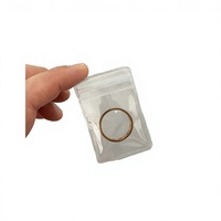 Emballage de bijoux personnalisé avec logo, fermeture à glissière carrée/rectangulaire, emballage biodégradable en PVC transparent, pour lunettes, boucles d'oreilles, colliers, estampage à chaud