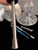 Cadeaux du Nouvel An, vente en gros à prix réduit, chichas au design innovant, ensemble complet en acier inoxydable, ensemble de chichas