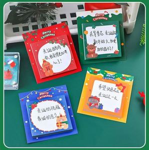 Cartoon Christmas Self-Adhesive <b>Memo</b> <b>Pads</b>-Colorful Designs for Festive Decor & Gifts Office Supplies - Product Image 4