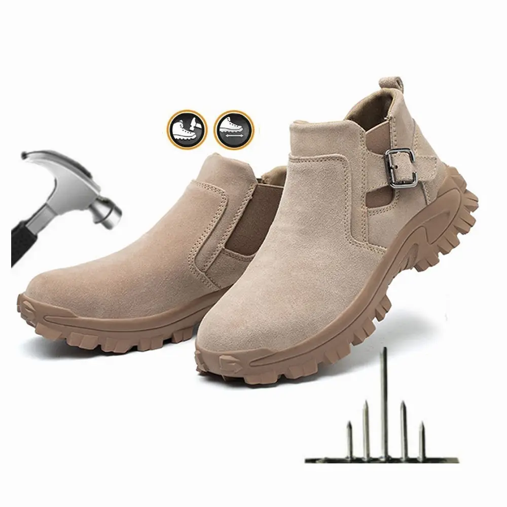 Composite Toe Protective Boots Mens Safety Work Shoes Winter Construction Boots Work Safety Shoes For Men