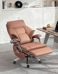 Moderner Luxus Bürostuhl Ergonomischer Konferenz- und Empfangsstuhl mit Elektrischer Massagefunktion im Lederdesign für Chefs - Product Image 2