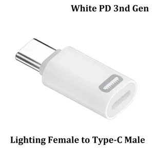 Per il fulmine femmina a tipo C USB adattatore maschio PD 35W iOS cavo di ricarica rapida per iPhone 15 14 Pro Max iPad mini USB-C d'aria