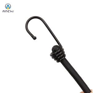 54 Zoll Schwarzes Starkes Elastisches Gummiseil 8mm Durchmesser Stahlhaken 30kg Tragkraft Ladungssicherung Outdoor Camping Verpackung - Product Image 6