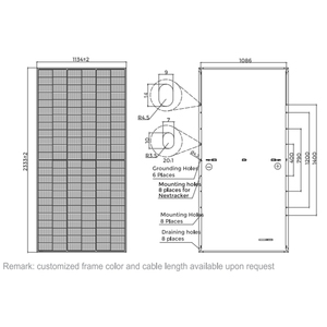JA <span class=keywords><strong>JAM72S30</strong></span> LR Módulos monofaciales tipo P 560W 565W 570W 575W 580W 585W Panel solar - Product Image 3
