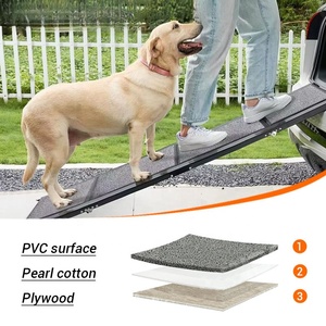 Escalera Plegable Ligera y Portátil de Aluminio para Mascotas, Escalera Antideslizante para <span class=keywords><strong>Perros</strong></span> Grandes, <span class=keywords><strong>Rampa</strong></span> Ajustable para Exteriores - Product Image 4