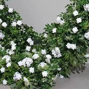 Hari Valentine perlengkapan pesta pernikahan pemotretan dekorasi hati bingkai bunga lengkungan latar belakang karangan bunga latar belakang luar ruangan - Product Image 5