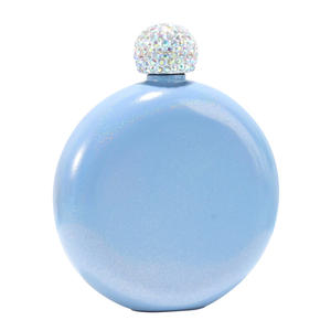 5oz 8oz Portable Glitter Femelle Ronde Sharp Hanche Flacon Avec Strass Couvercle Tasse - Product Image 4