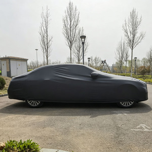Housse de <span class=keywords><strong>voiture</strong></span> en PU élastique, protection UV extérieure, <span class=keywords><strong>anti</strong></span>-rayures, isolation thermique, imperméable, résistante au soleil, housse de carrosserie automobile - Product Image 4