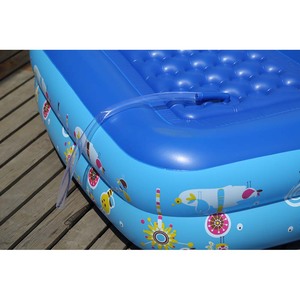 Piscine gonflable pour enfants de petite taille 120 cm avec toboggan aquatique pour usage extérieur, vente en gros, piscine portable - Product Image 4