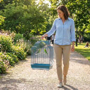 Toptan taşınabilir görüntüleme Pet kafesleri evler kuş yürüyüş cihazları papağan kafesleri için açık - Product Image 4