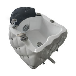 Bassin de pédicure 2 en 1 en ABS pour salon de beauté, avec lumière et massage, pour soins des pieds et bain de pieds - Product Image 4