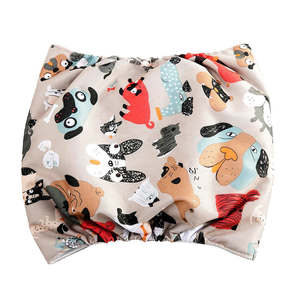 Couches pour chat mâle réutilisables, écologiques, lavables, portables, bandes abdominales avec une poche pour les petits chats - Product Image 6