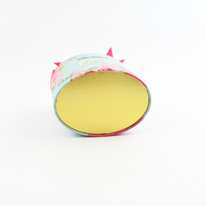Lata Redonda de Metal con Diseño Floral Personalizado, con Lazo de Cinta, Envase Vacío para Té Negro Premium, Ideal para Regalo - Product Image 1