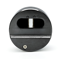 Cadenas de sécurité haute qualité 73 mm en acier noir anodisé avec anse dissimulée, cylindre en laiton, levier unique, pour rangement de pucks de hockey et camionnettes