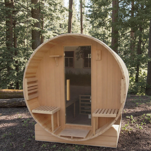 Bain de glace extérieur traditionnel en bois massif avec baril refroidisseur pour sauna dans des appartements ou des villas - Product Image 2