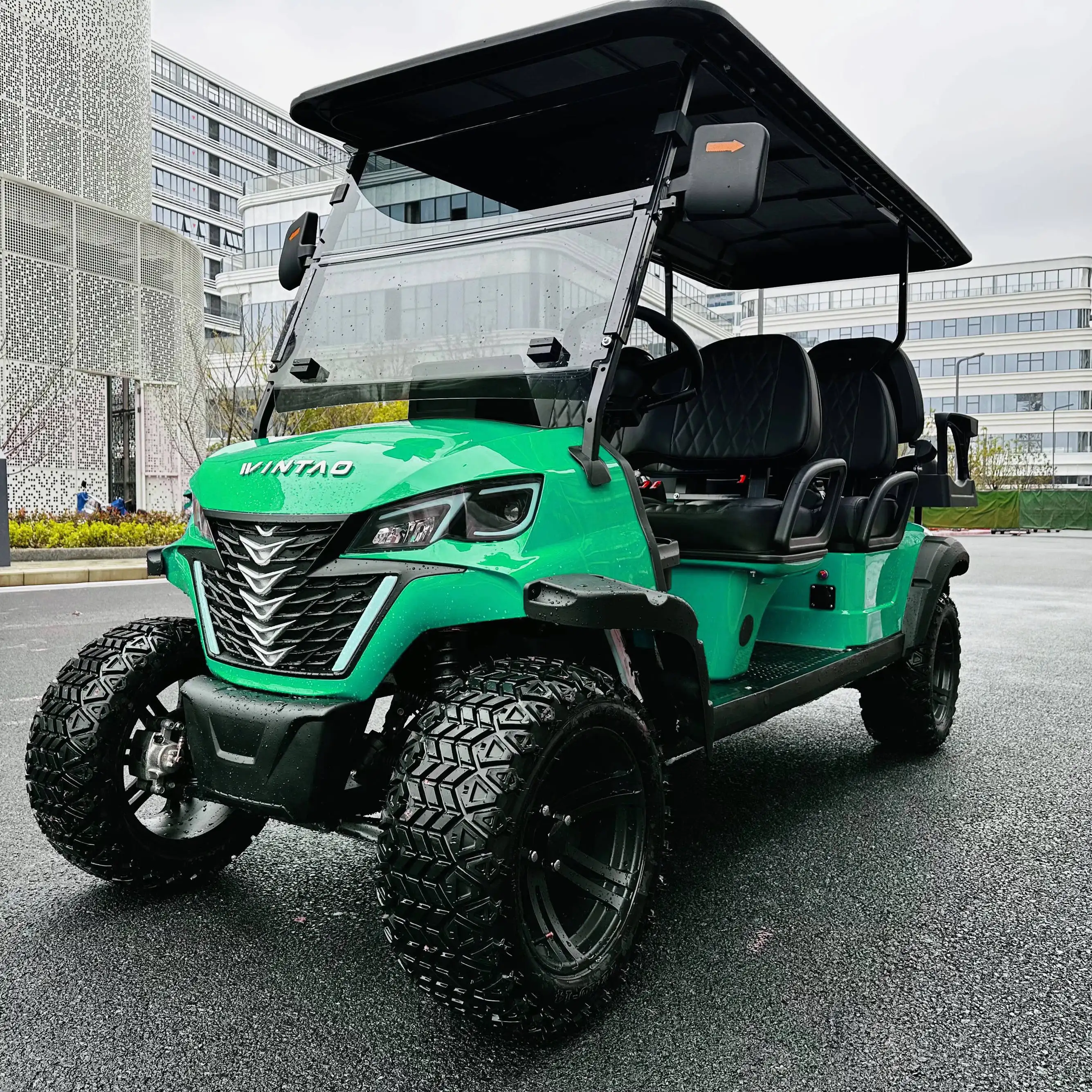 Kereta Golf elektrik Off-road Safari mobil 4 6 tempat duduk cart cart tur kustom keranjang belanja listrik obral kereta golf elektrik