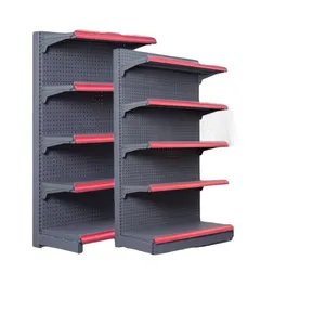 Wholesale affordable rack-Affordable price Heavy Duty Metallic Shelves for Grocery Store Display Racks