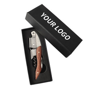 Tire-bouchon en acier inoxydable avec manche en bois de rose pour ouvrir les bouteilles – Vente en gros usine - Product Image 3