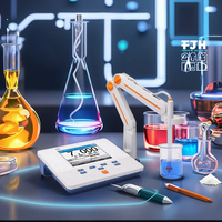 Meteran konduktivitas Industri PH/ORP Benchtop laboratorium plastik profesional OEM dapat disesuaikan untuk penggunaan di Lab