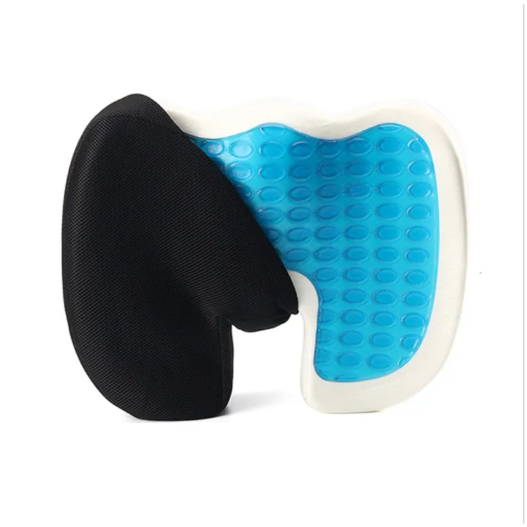 Ортопедическая подушка для офисного кресла, комфортная охлаждающая силиконовая подушка для сиденья из пены с эффектом памяти, для водителей