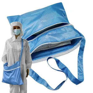 ALLESD Anti-static Dust Free Fabric Bag, Esd Fabric Bag Cleanroom Esd Bag for Clothes & Shoes