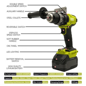 Bộ máy khoan và tua vít điện không dây chất lượng cao, bền bỉ, giá rẻ - Product Image 2