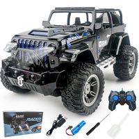 Voiture RC Brushless Haute Vitesse 80KM/H à l'échelle 1/16, 2.4G 4x4, Camion de Course Tout-Terrain en Plastique avec Phares LED, Télécommande en Résine et Câble USB
