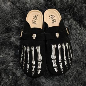 Pantuflas Unisex de Plataforma, Sandalias de Verano para Exteriores, de Cuero Genuino, Suaves - Product Image 1