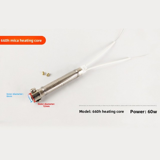 100W Yellow Flower Soldering Iron Heating Core Ceramic Tip Mica Heating Element External Heating Coil
