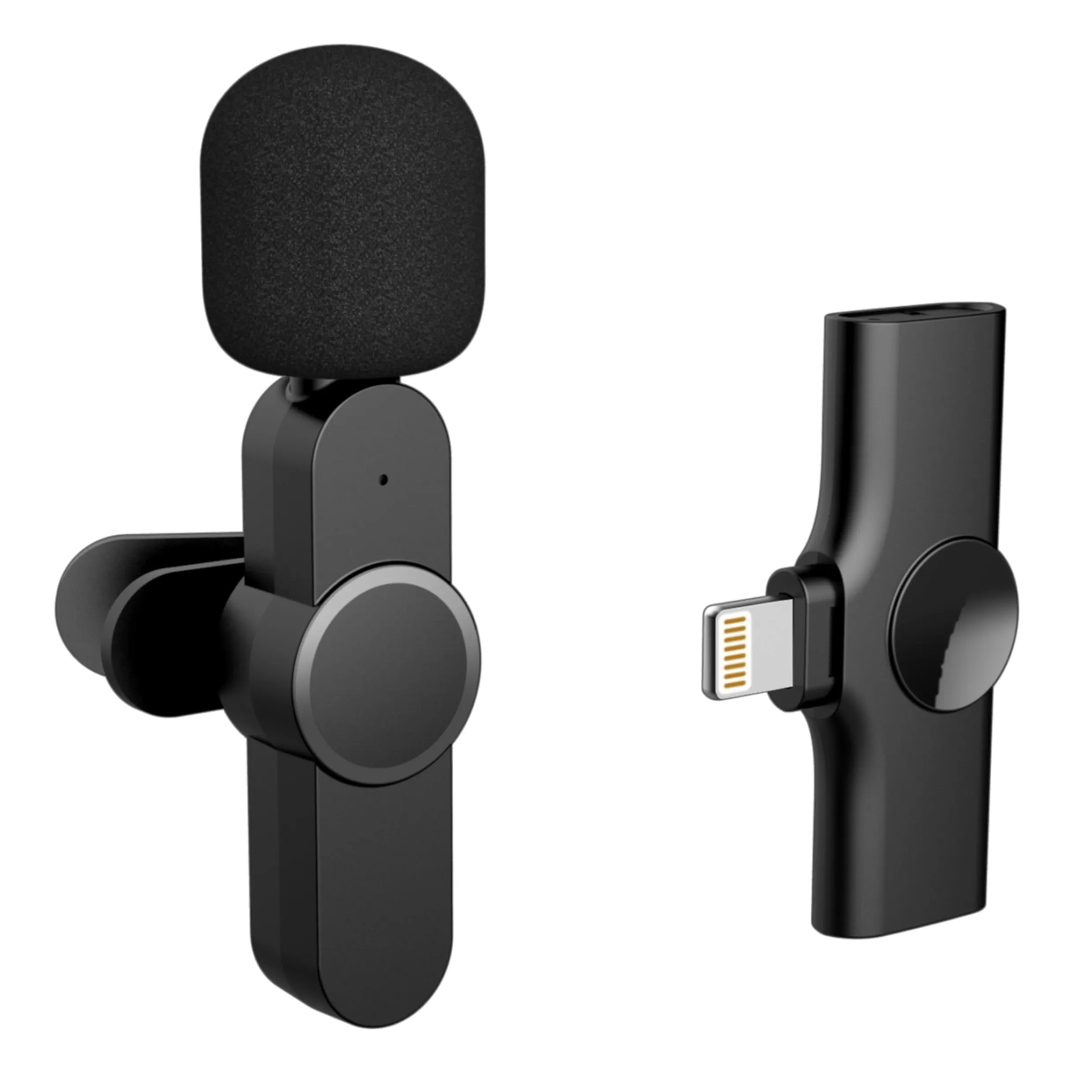 EP033 для iPhone маленький микрофон с зажимом для воротника на лацкане микрофон беспроводной микрофон для iPhone 12 лацкановый микрофон беспроводной