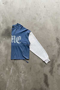 Men Custom Graphic <b>Long</b> Sleeve <b>TShirt</b> Men Streetwear Layered Tee Cotton vintage wash distressed double layer <b>long</b> sleeve <b>tshirt</b> - Product Image 4