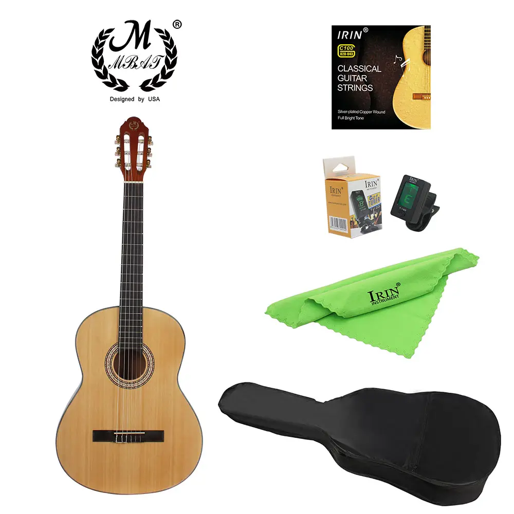 Nhà Máy Bán Nhạc Cụ Dây Rút Chất Lượng Cao Chuyên Nghiệp Chơi Đàn Guitar Cổ Điển Sapele 39 Inch