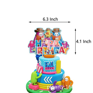 Décorations de fête d'anniversaire pour enfants sur le thème du <span class=keywords><strong>jeu</strong></span> <span class=keywords><strong>Fall</strong></span> <span class=keywords><strong>Guys</strong></span>, assiettes, décorations pour cupcakes, ballons, ensembles de décorations de fête d'automne, fournitures pour baby shower - Product Image 3