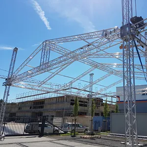 Hot Sale High Quality Event Outdoor Mobile Aluminum Stage Truss System Easy Install Portable Stage Light Truss For Sale