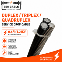 Cable de Servicio de Aluminio Trenzado Dúplex/Triplex/Cuádruplex en Oferta # 6 # 4 # 2 # 1/0 # 2/0 # 3/0 # Cable Aéreo ABC de 4/0 AWG
