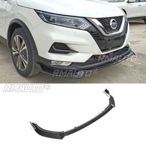 Diffuseur de pare-chocs avant noir brillant pour Nissan Qashqai 2019-2020 – Pièce de modification et protection de carrosserie - Product Image 1