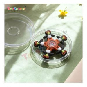 Ensemble de Fidget Spinners Kawaii en Plastique et Silicone Écologique, Robustes, Silencieux et de Haute Qualité, Jouets Sensoriels 3D pour le Bureau, Anti-Anxiété - Product Image 3